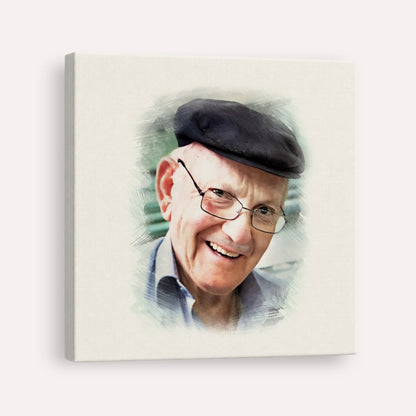 The Chalban - Rabbi Chaim Cohen – Canvas Square | Jewish Wall Art, Gedolim Pictures