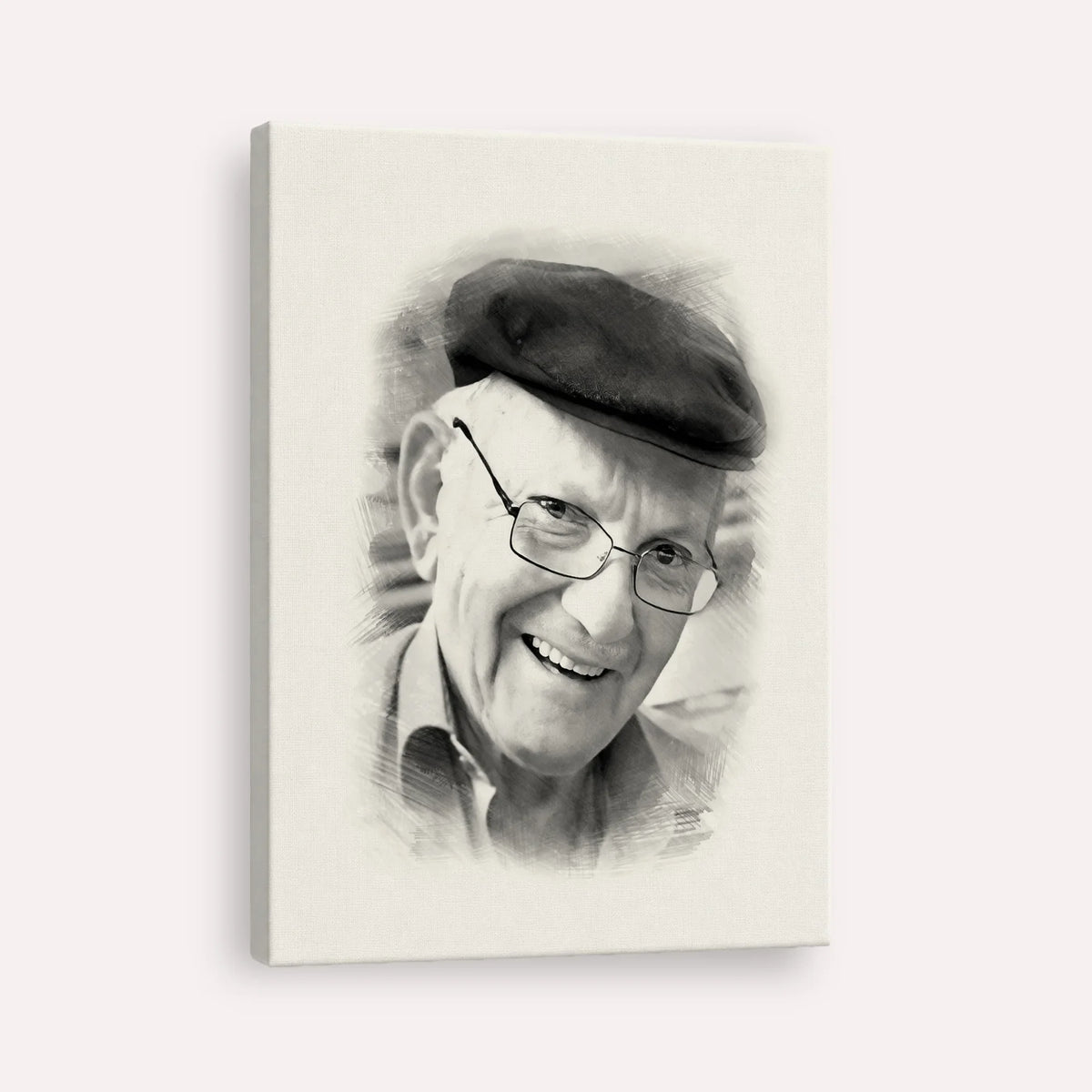 The Chalban - Rabbi Chaim Cohen – Black & White – Canvas Vertical | Jewish Wall Art, Gedolim Pictures