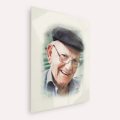 The Chalban - Rabbi Chaim Cohen – Acrylic Glass Vertical | Jewish Wall Art, Gedolim Pictures