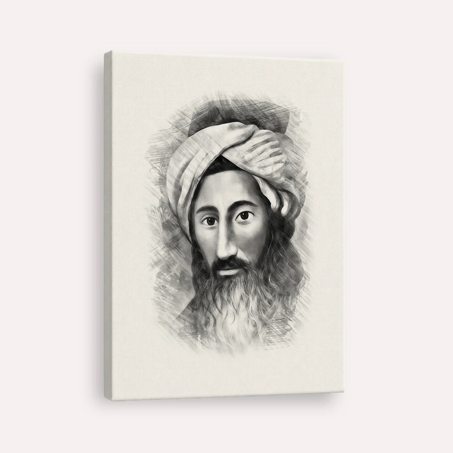The Chida – Black & White – Canvas Vertical | Jewish Wall Art, Gedolim Pictures