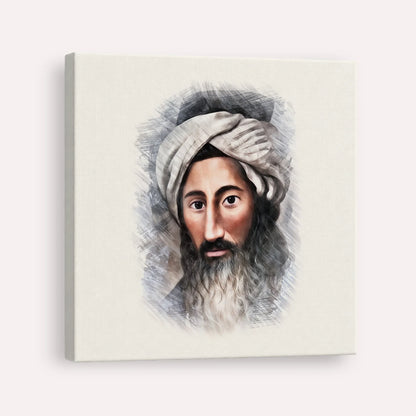 The Chida – Canvas Square | Jewish Wall Art, Gedolim Pictures