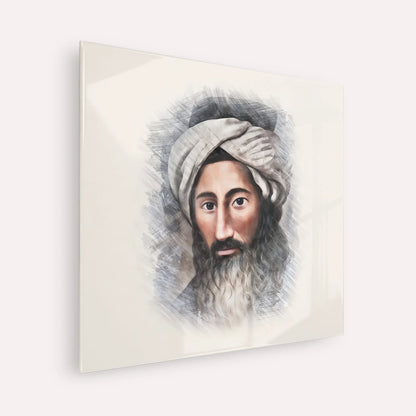The Chida – Acrylic Glass Square | Jewish Wall Art, Gedolim Pictures
