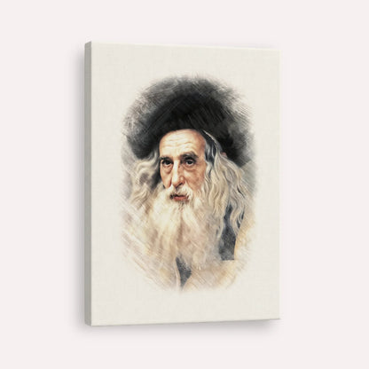 The Ribnitzer – Canvas Vertical | Jewish Wall Art, Gedolim Pictures