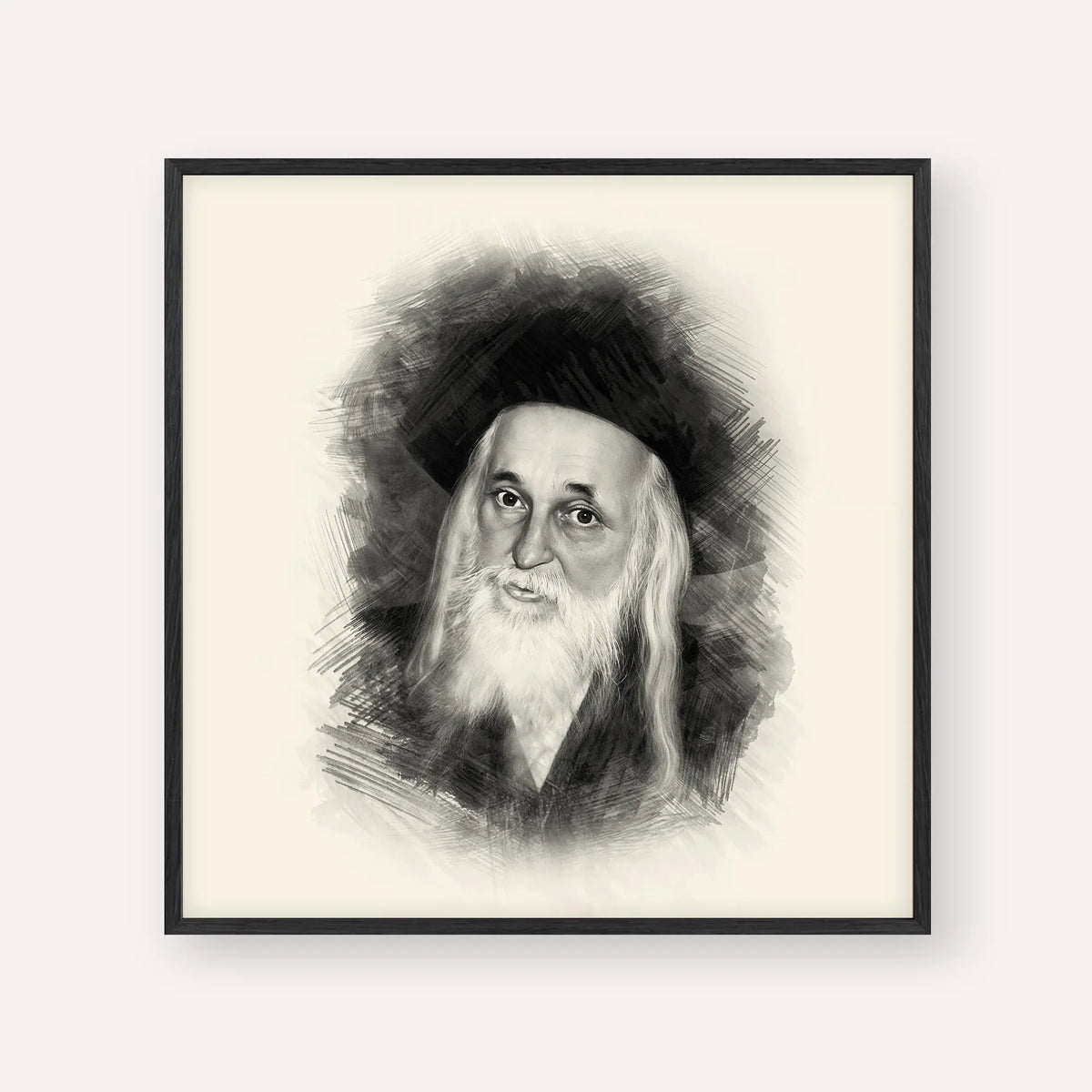 The Satmar Rebbe (Rabbi Yoel Teitelbaum) – Black & White
