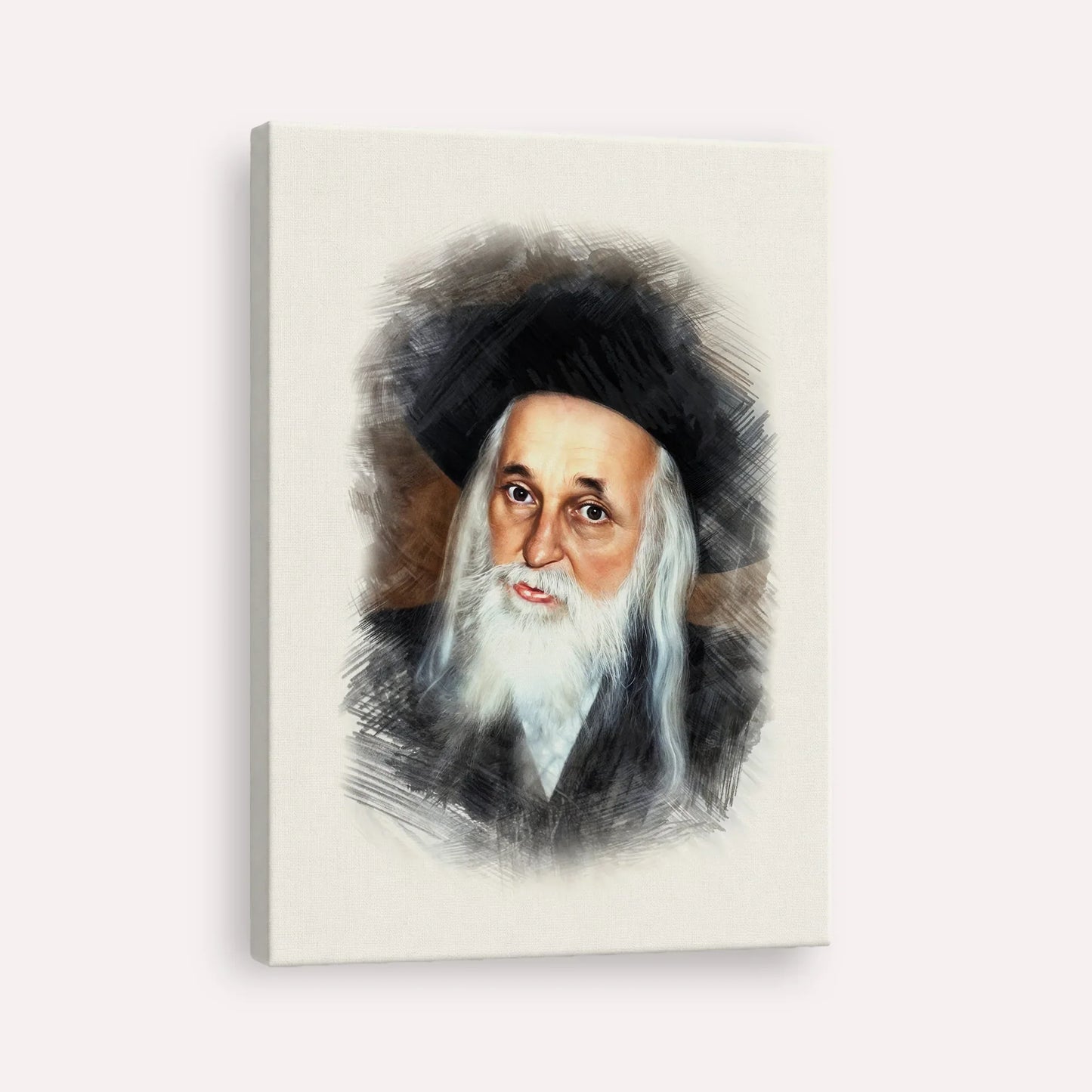 The Satmar Rebbe (Rabbi Yoel Teitelbaum) – Canvas Vertical | Jewish Wall Art, Gedolim Pictures