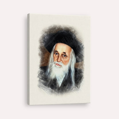 The Satmar Rebbe (Rabbi Yoel Teitelbaum) – Canvas Vertical | Jewish Wall Art, Gedolim Pictures