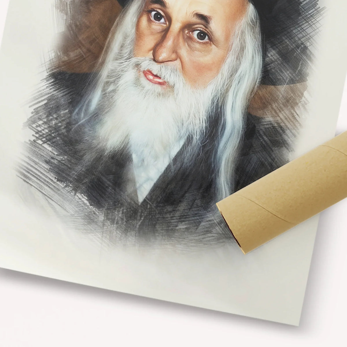 The Satmar Rebbe (Rabbi Yoel Teitelbaum) – Fine Art Print | Jewish Wall Art, Gedolim Pictures