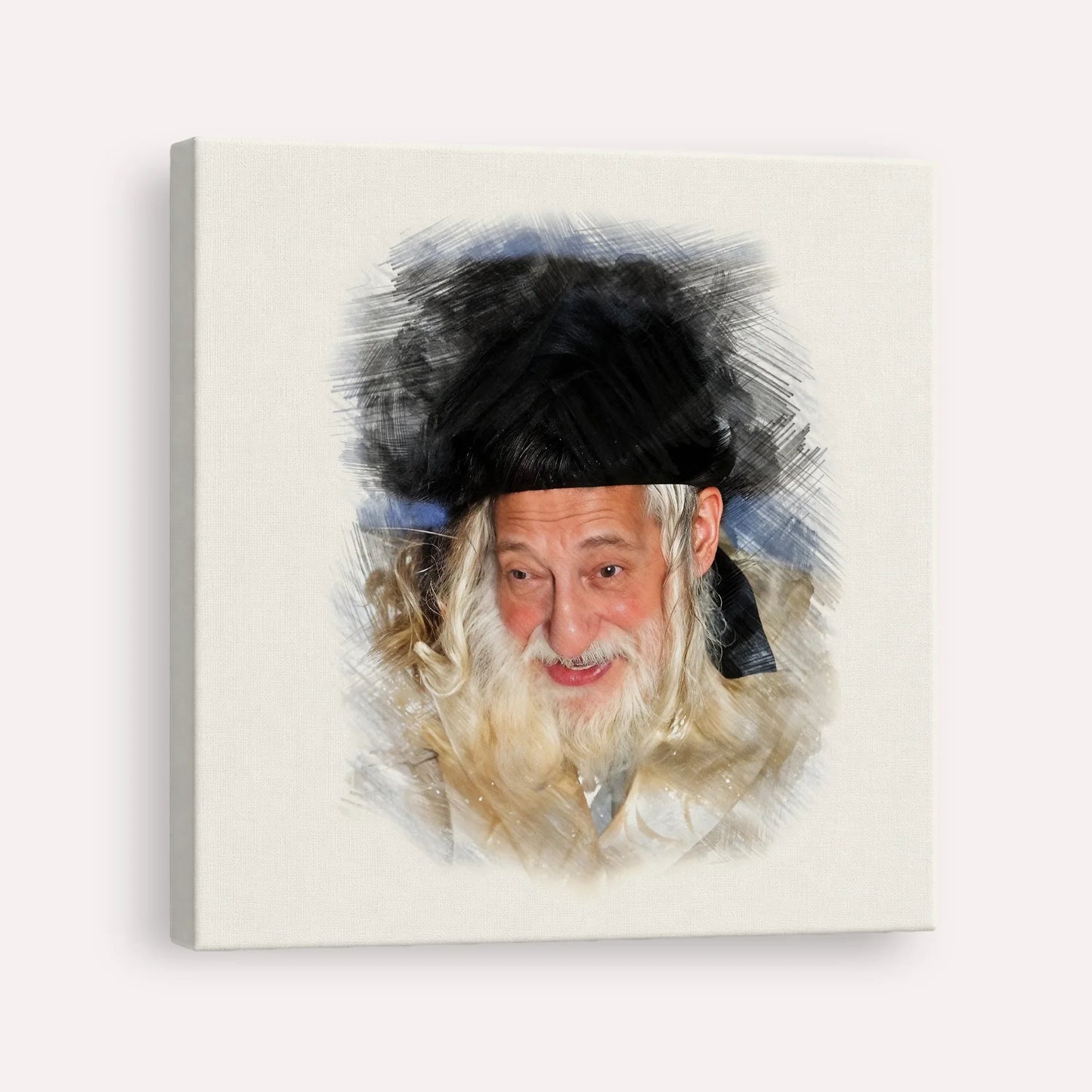The Skulener Rebbe - Rabbi Yisroel Avrohom Portugal – Canvas Square | Jewish Wall Art, Gedolim Pictures