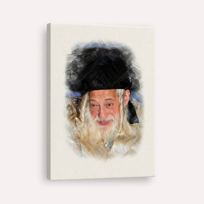 The Skulener Rebbe - Rabbi Yisroel Avrohom Portugal – Canvas Vertical | Jewish Wall Art, Gedolim Pictures