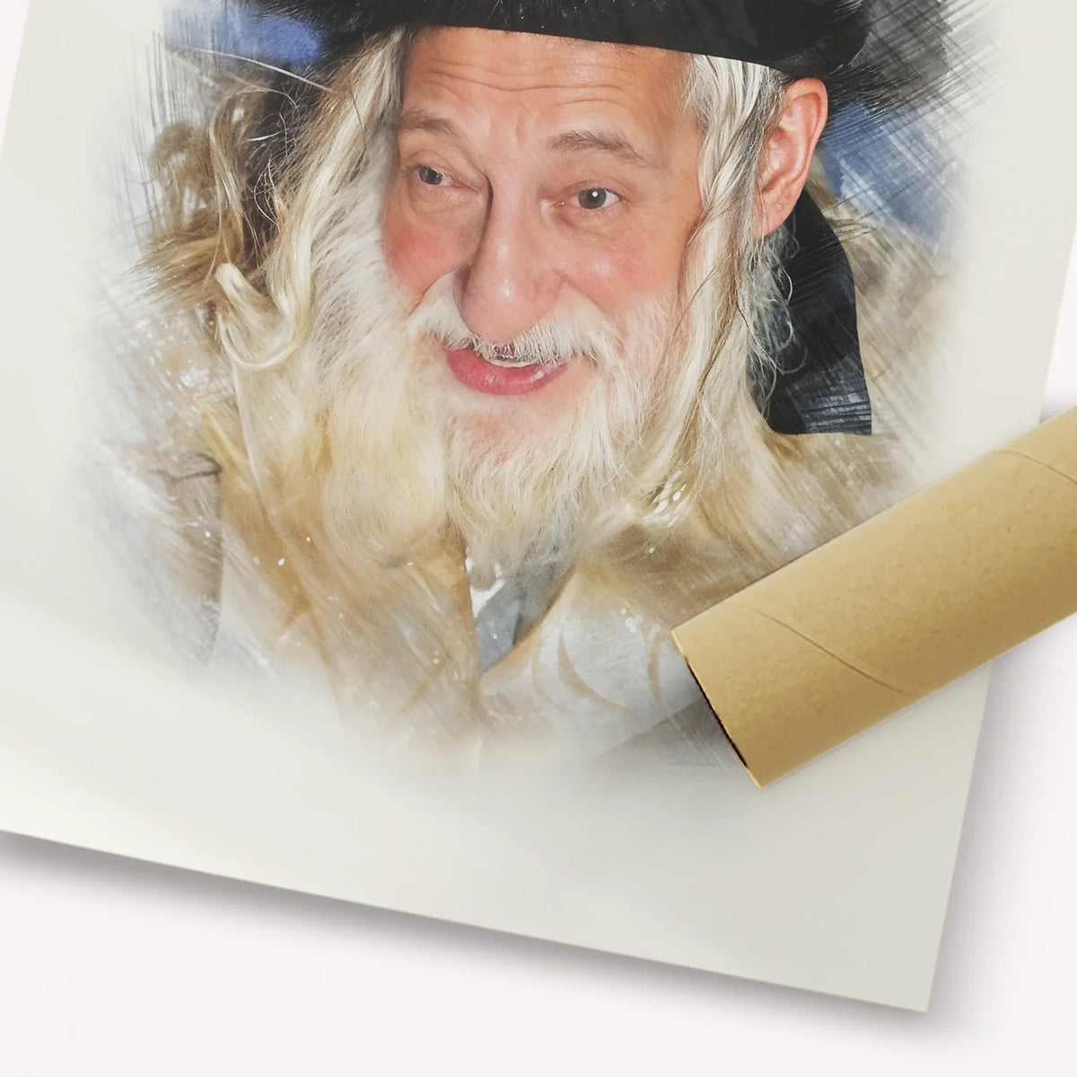 The Skulener Rebbe - Rabbi Yisroel Avrohom Portugal – Fine Art Print | Jewish Wall Art, Gedolim Pictures
