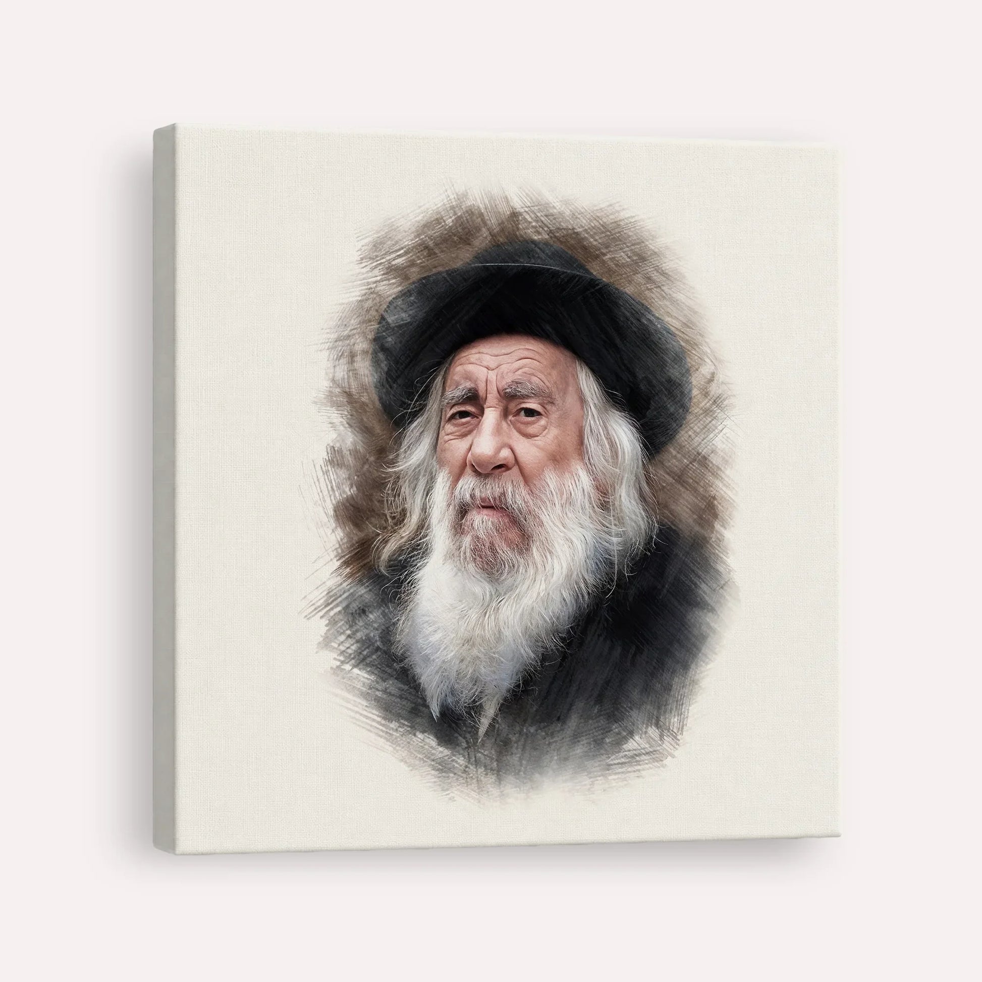 The Steipler – Canvas Square | Jewish Wall Art, Gedolim Pictures