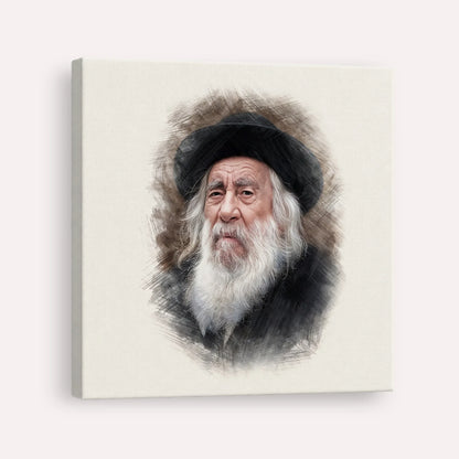 The Steipler – Canvas Square | Jewish Wall Art, Gedolim Pictures