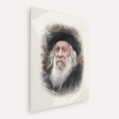 The Steipler – Acrylic Glass Vertical | Jewish Wall Art, Gedolim Pictures