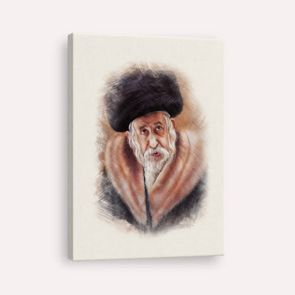 The Tosher Rebbe – Canvas Vertical | Jewish Wall Art, Gedolim Pictures