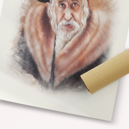 The Tosher Rebbe – Fine Art Print | Jewish Wall Art, Gedolim Pictures