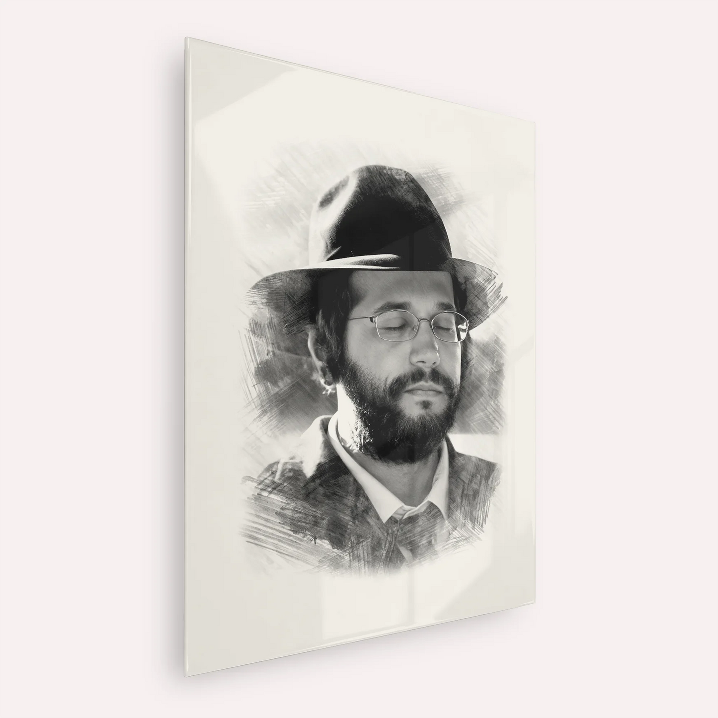 The Yanuka - Rabbi Shlomo Yehuda – Acrylic Glass Vertical | Jewish Wall Art, Gedolim Pictures