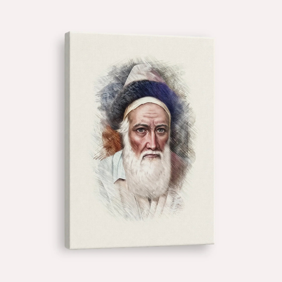 Tzemach Tzedek – Canvas Vertical | Jewish Wall Art, Gedolim Pictures