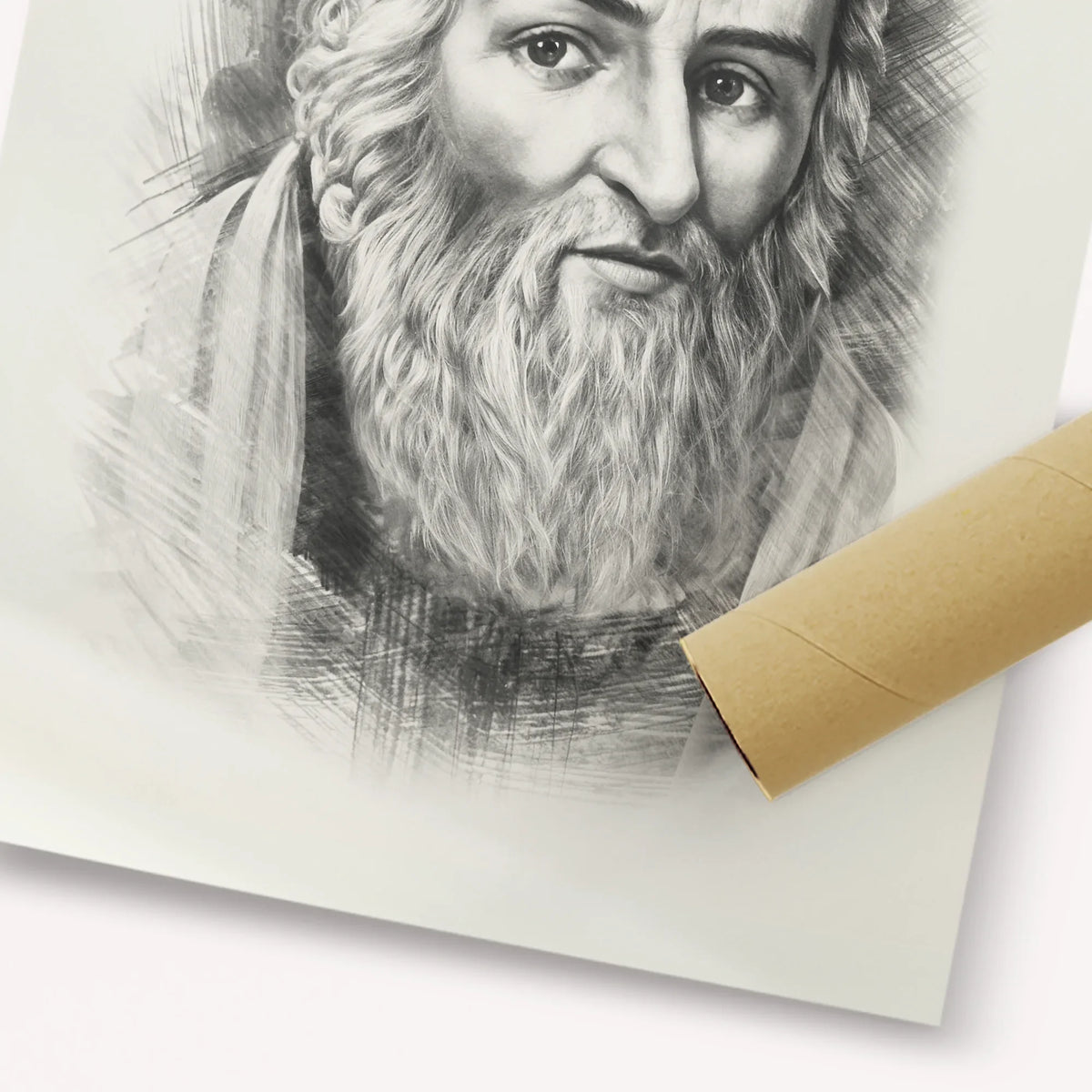 Vilna Gaon – Black & White – Fine Art Print | Jewish Wall Art, Gedolim Pictures