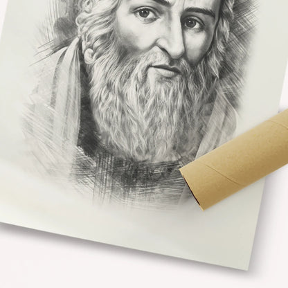 Vilna Gaon – Black & White – Fine Art Print | Jewish Wall Art, Gedolim Pictures