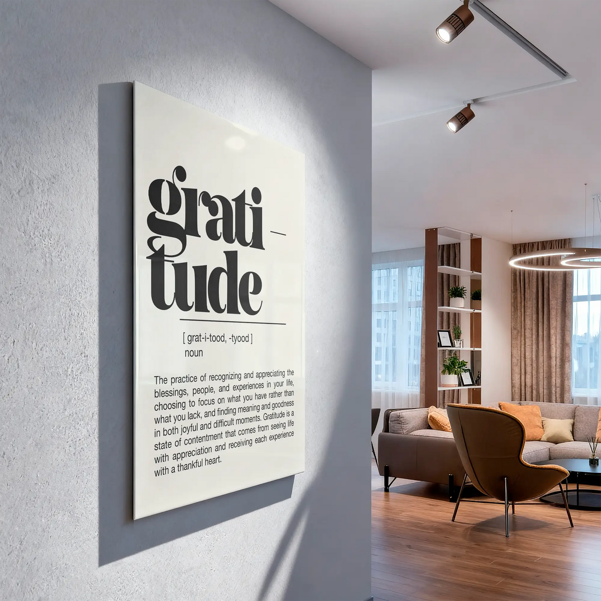 Gratitude – Acrylic Glass | Jewish Wall Art