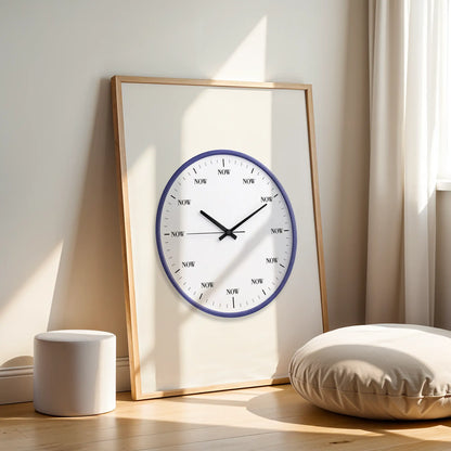 Now – Wood Frame Rectangle | Jewish Wall Art