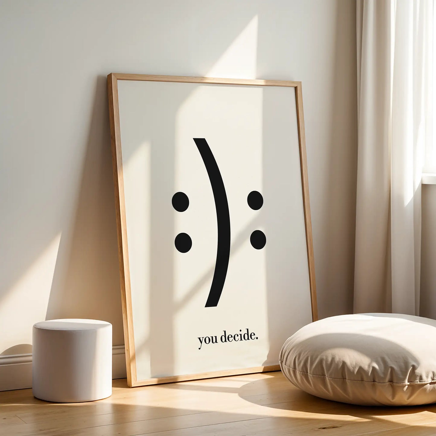 You Decide – Wood Frame Rectangle | Jewish Wall Art
