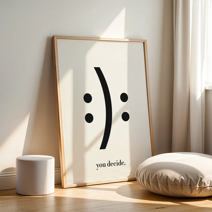 You Decide – Wood Frame Rectangle | Jewish Wall Art